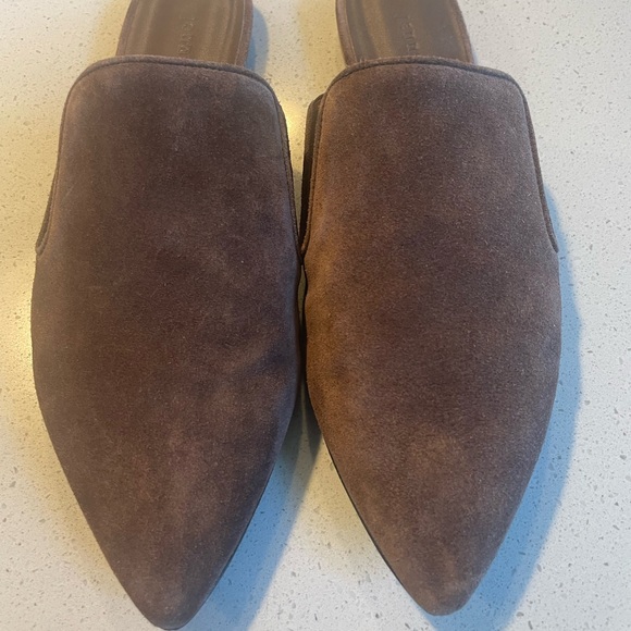 JENNI KAYNE Chocolate Suede Pointed Toe Mule - Picture 6 of 6